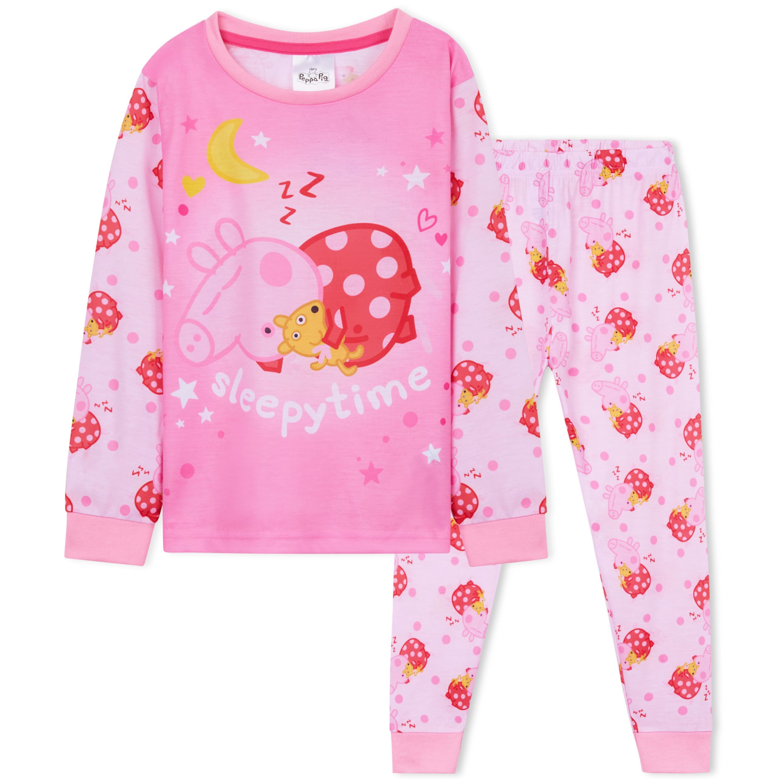 Peppa Pig Girl's Pyjama Set - Pink - 4-5 Years