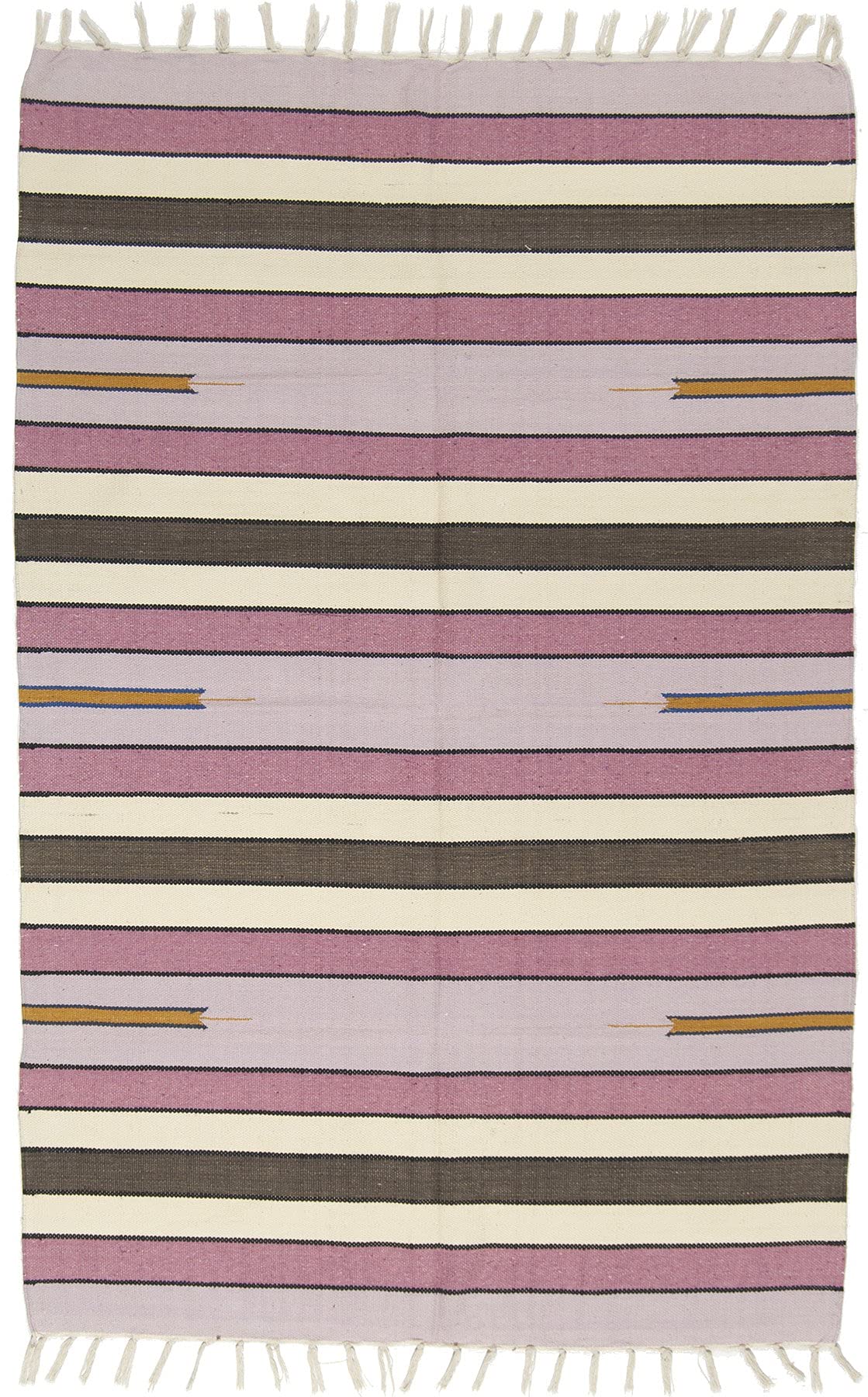 (Galleria Farah1970) - 180x120 CM Kilim Autentico, Originale e Fatto a Mano Ideale Per la Sala , Salotto , Ufficio , Seconda Casa e la Cucina ( LAVABILE IN LAVATRICE )