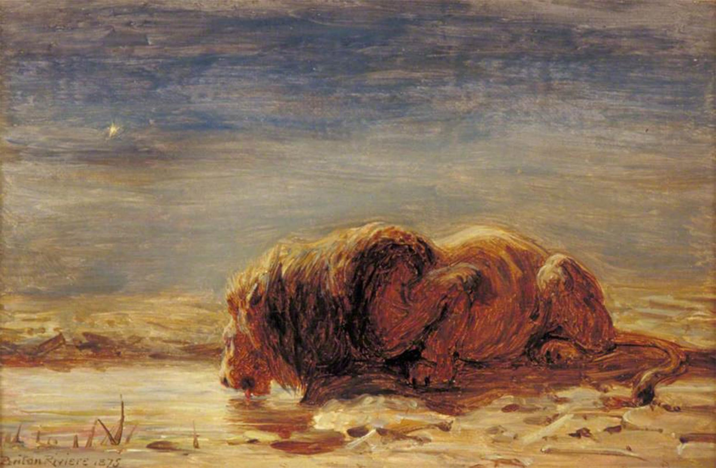 ARTXLXXBN Famous Prints Artwork Pictures Poster Painting Art Beve Briton Riviere Artwork Landscape Pictures for Home Decor 60x90cm