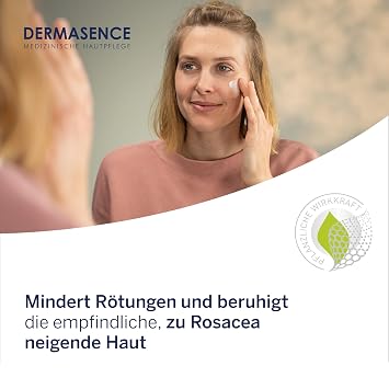 Dermasence RosaMin Emulsion 50 ml Easy care for rosacea-prone skin reduces redness with Rubocalm panthenol and almond oil fragrance-free