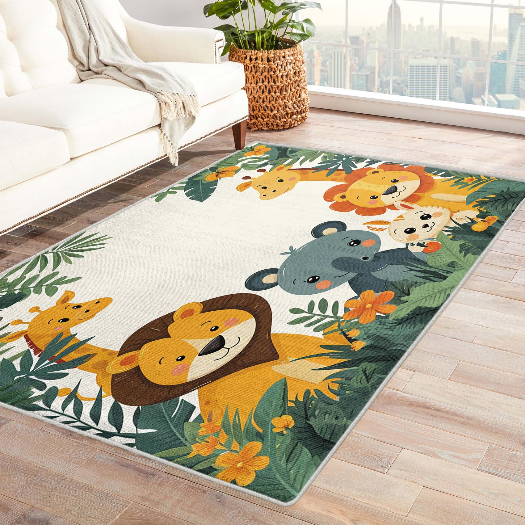 Display Animal Rug Jungle Animals Rug