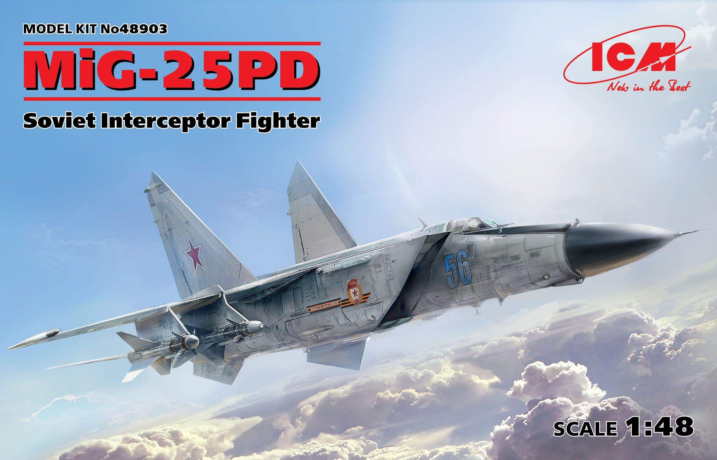 ICM 48903 - Maqueta de MiG-25 PD, Interceptor Soviet Fighter