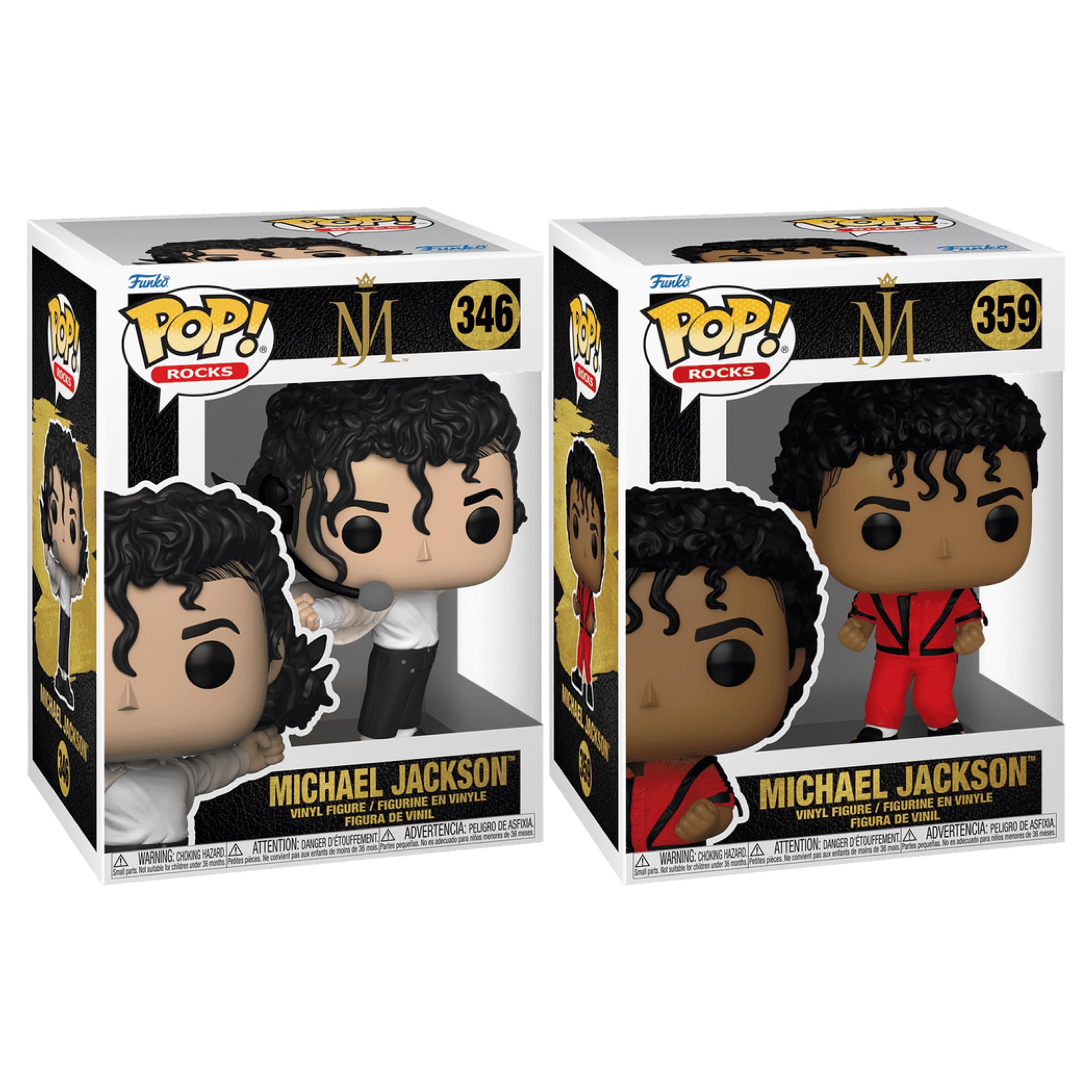 Funko Pop! Rocks: Michael Jackson Bundle (2-Pack) - Thriller #359