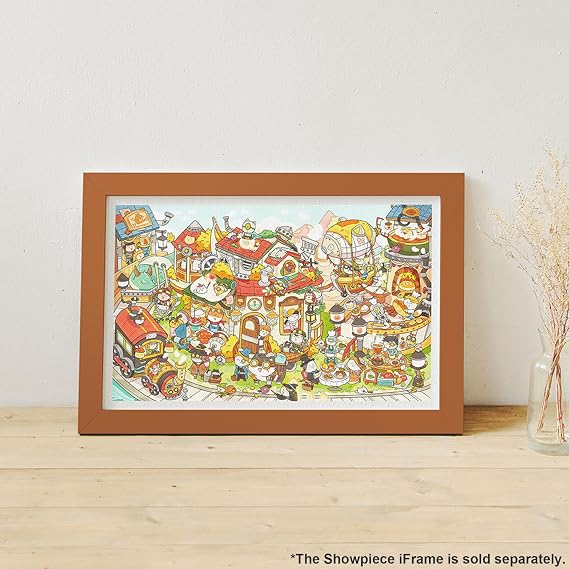 Pintoo Jigsaw Puzzles 1000 Piece for Adults - Peiji - Overground Town of Steam Beautiful Plastic Puzzle for Home Decor Zero Dust Easy Storage [H3591]