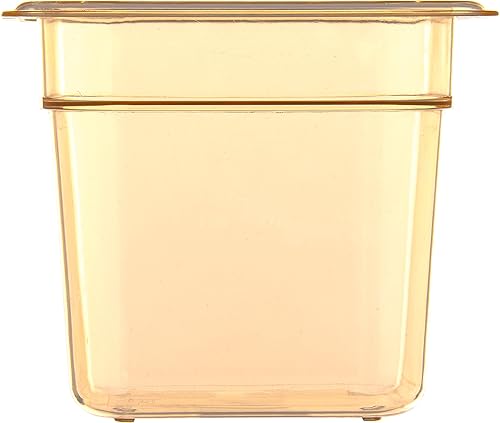 Miniatura 3 de Carlisle FoodService Products 3088513 StorPlus - Sartén para alimentos de alto calor, 6 pulgadas de profundidad, sexto tamaño, ámbar (paquete de 2)