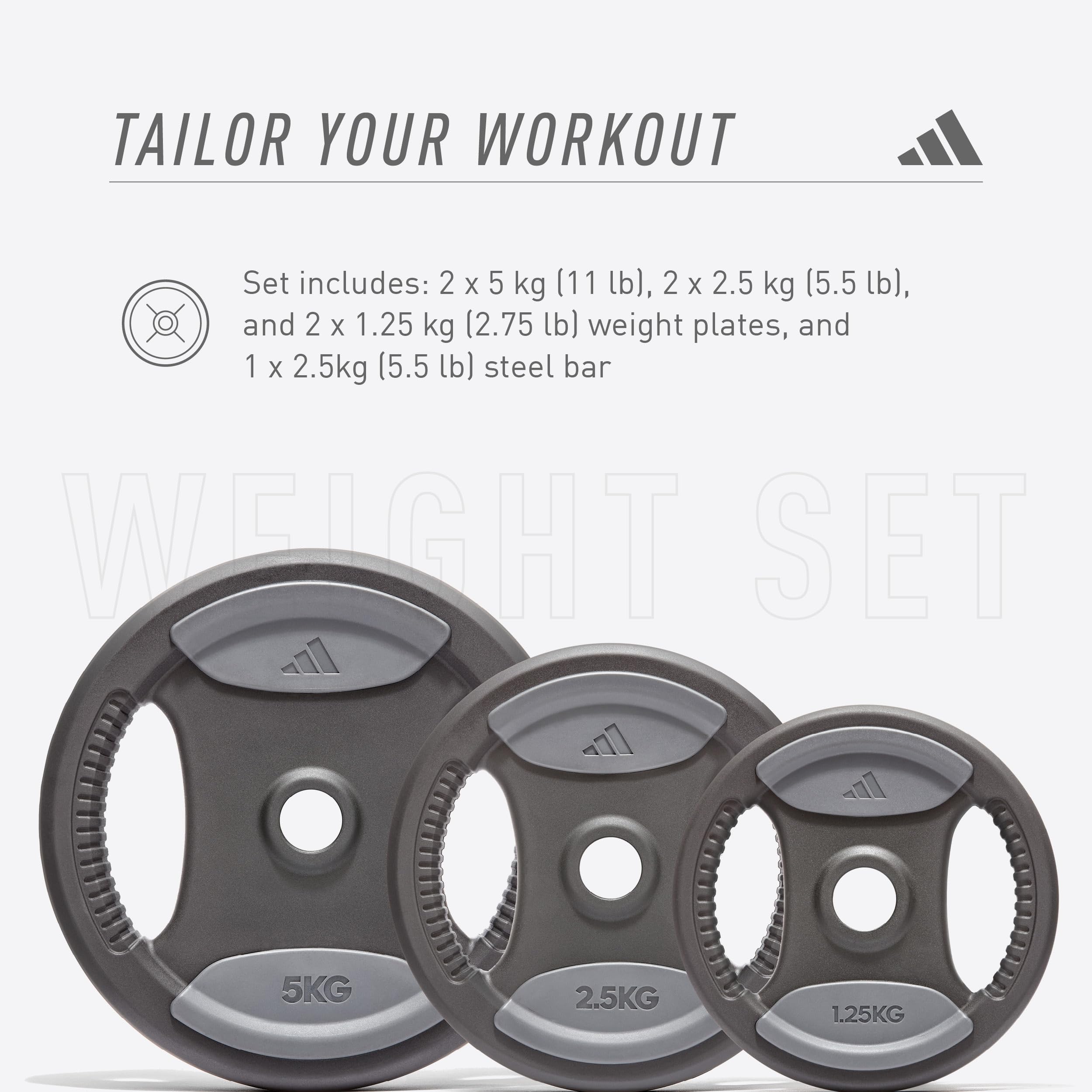 Amazon | adidas(アディダス) ウエイトセット 20キロ ホーム 