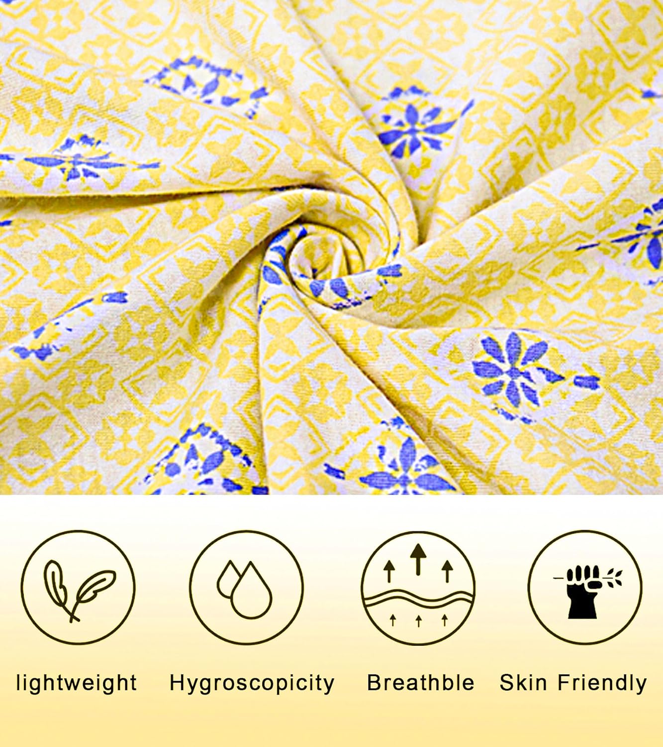 IZZY + TOBY 100% Cotton Nightgowns for Women Soft Ladies Gowns Sleepwear Long Sleeveless Nightgown - Image 6