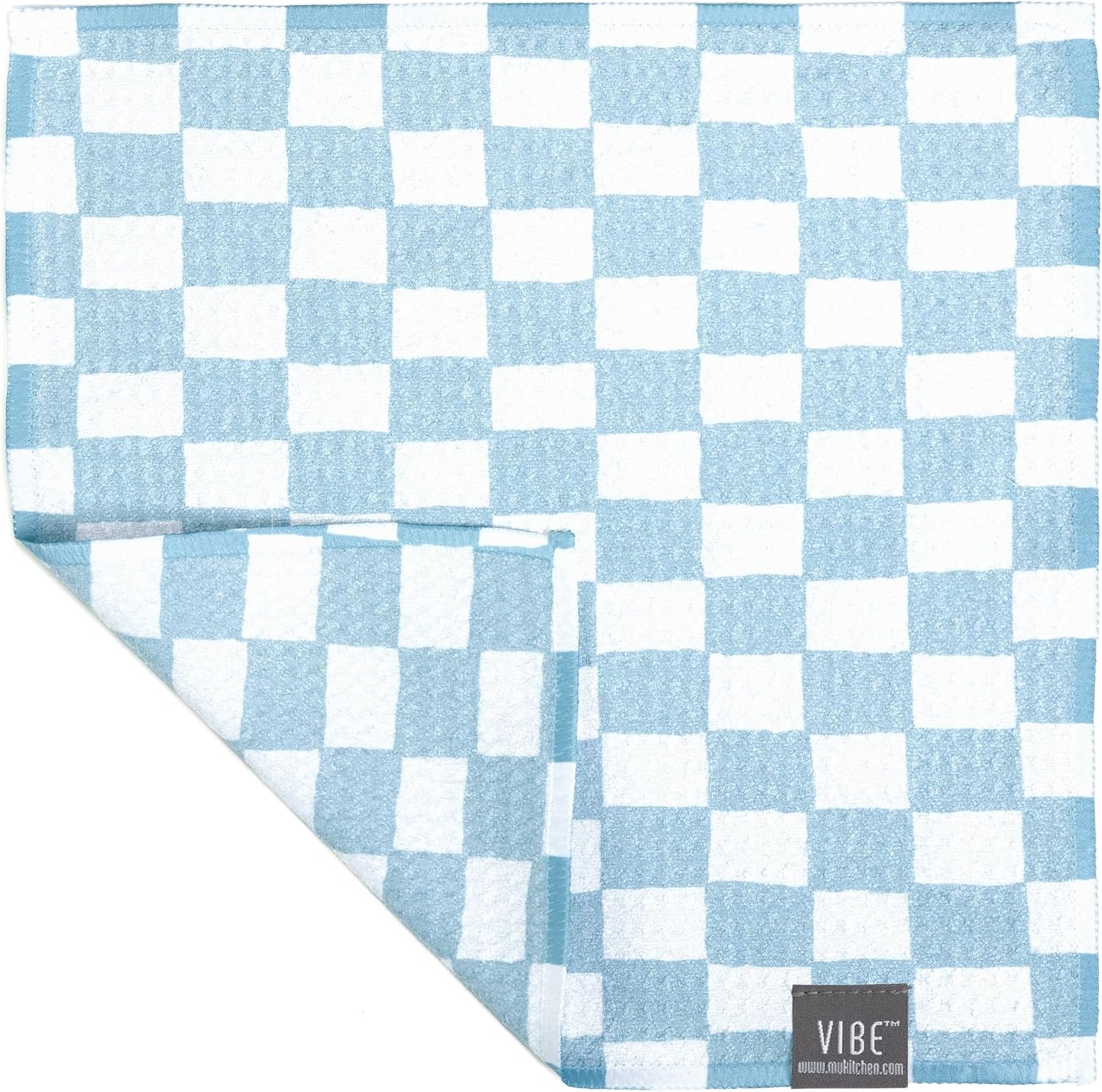 Vibe by MÜkitchen Premium Quick Dry Dual Sided Design Dish Cloths | 85% Recycled Materials | 10x10 | Set of 3 (Fruit)