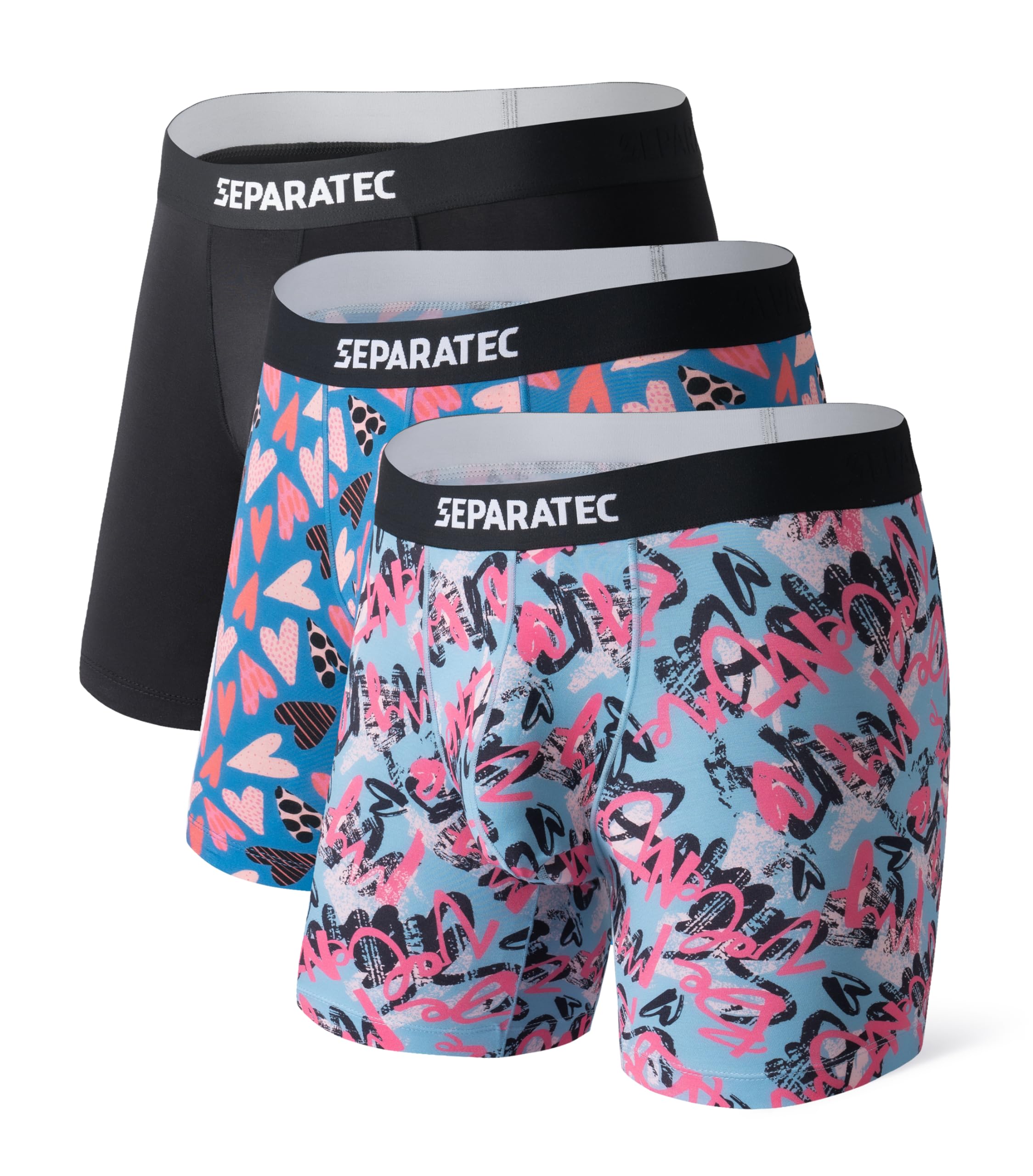 Amazon.com: Separatec Mens Underwear Dual Pouch Boxer Briefs Anti