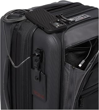TUMI - Alpha Hybrid International Expandable 4 Wheeled Carry On - Zip Expansion Suitcase for Domestic & International Travel - Black