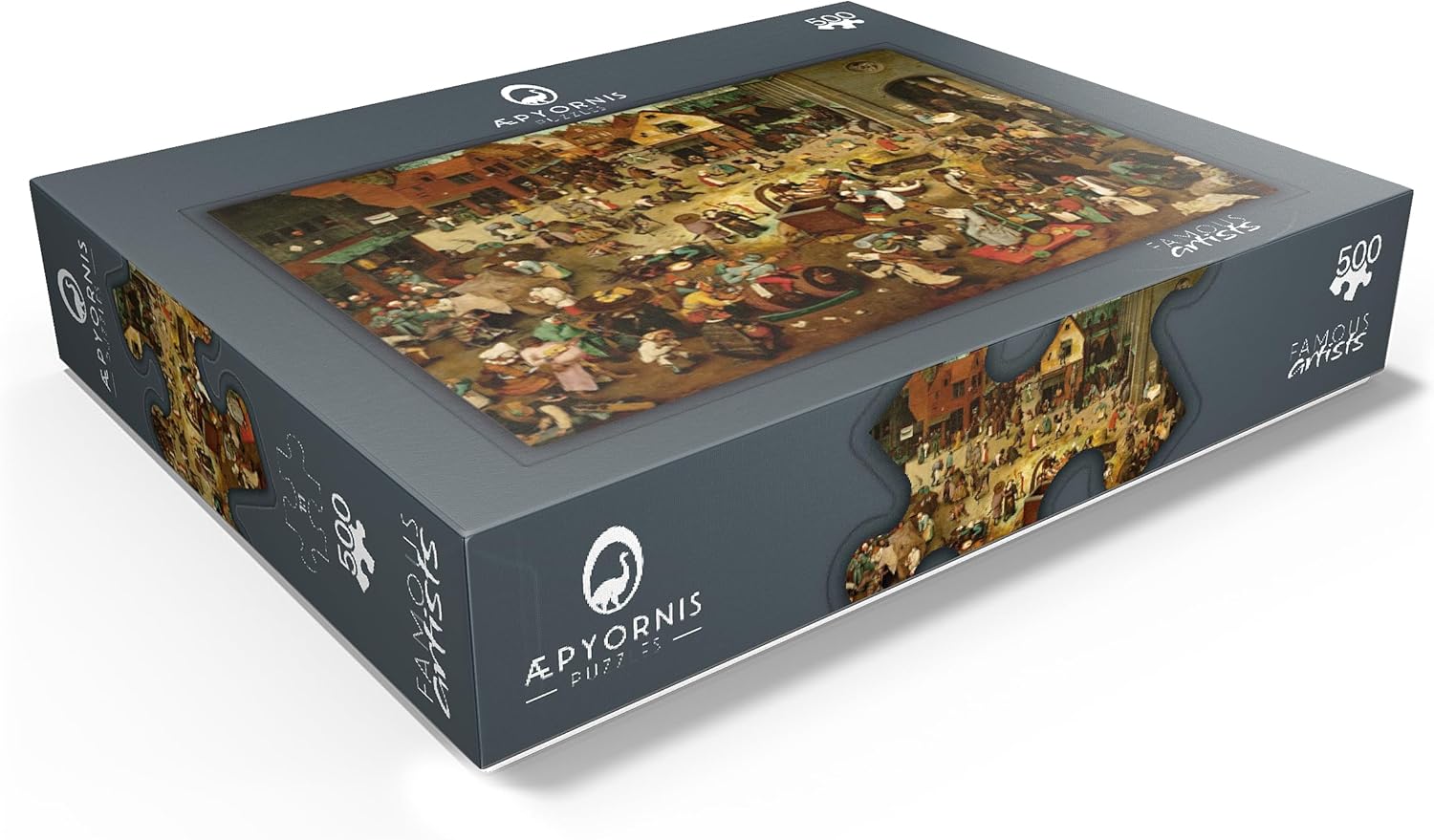 MyPuzzle The Fight Between Carnival and Lent 1559 By Pieter Bruegel The Elder - Premium 500 Piece Jigsaw Puzzle for Adults