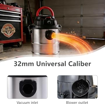 Wet Dry Vac, Heavy-Duty Shop Vacuum Wet and Dry with Filter, Dust Bag, Hose and Attachments or Home Projects & Renovations, 3 in 1 Vacuum with Blowing Function (8 Gallon, 6 Peak HP)