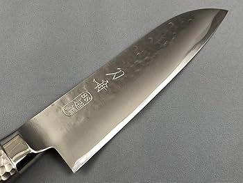 Amazon｜刀舟技研 三徳 包丁 (右利き用) 150mm 「 刀舟 鎚目