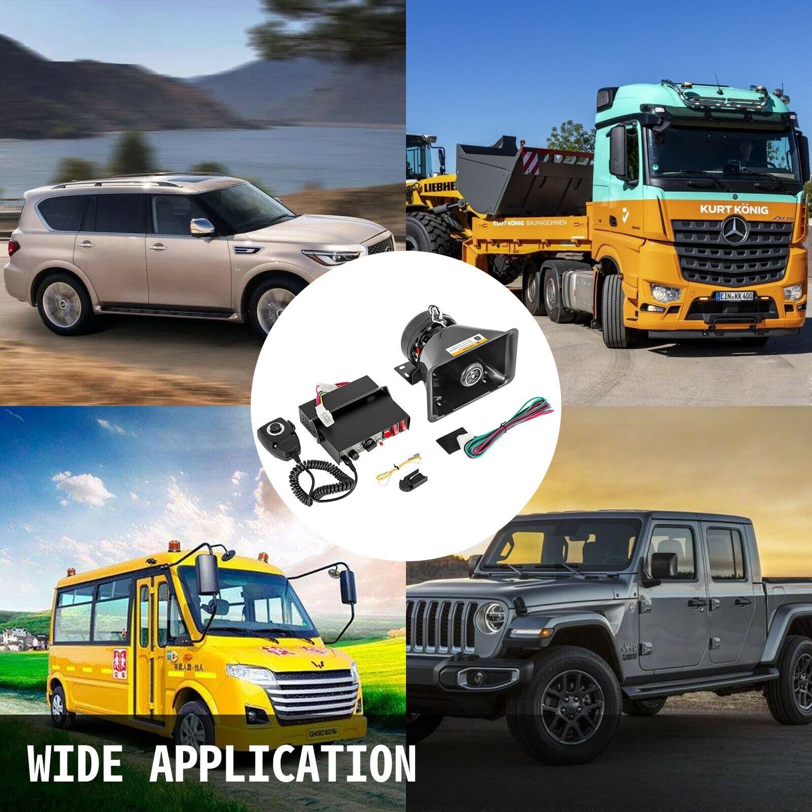 Alarme De Voiture 100/200W 12V DC Système De Sonorisation Professionnel