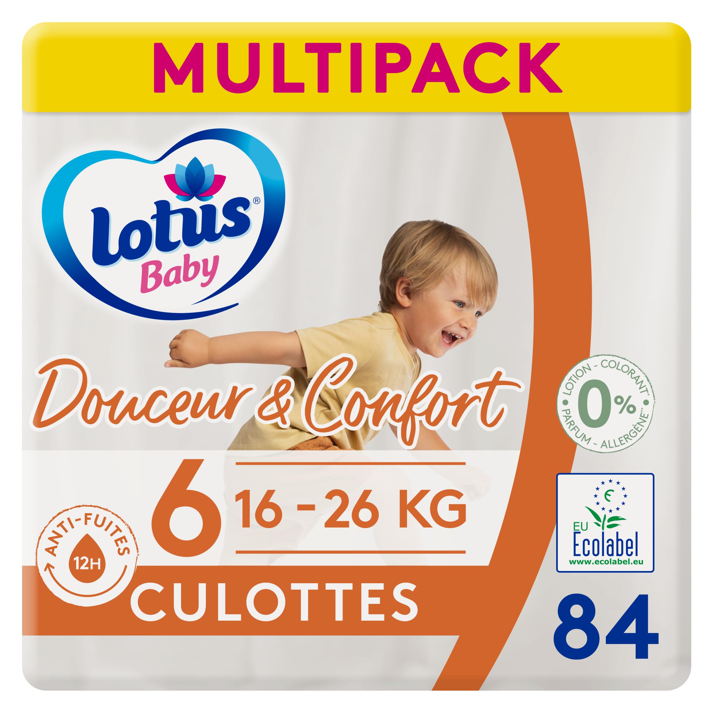 Lotus Baby Douceur & Confort - Culottes Taille 6 (16-26 kg) 84 culottes
