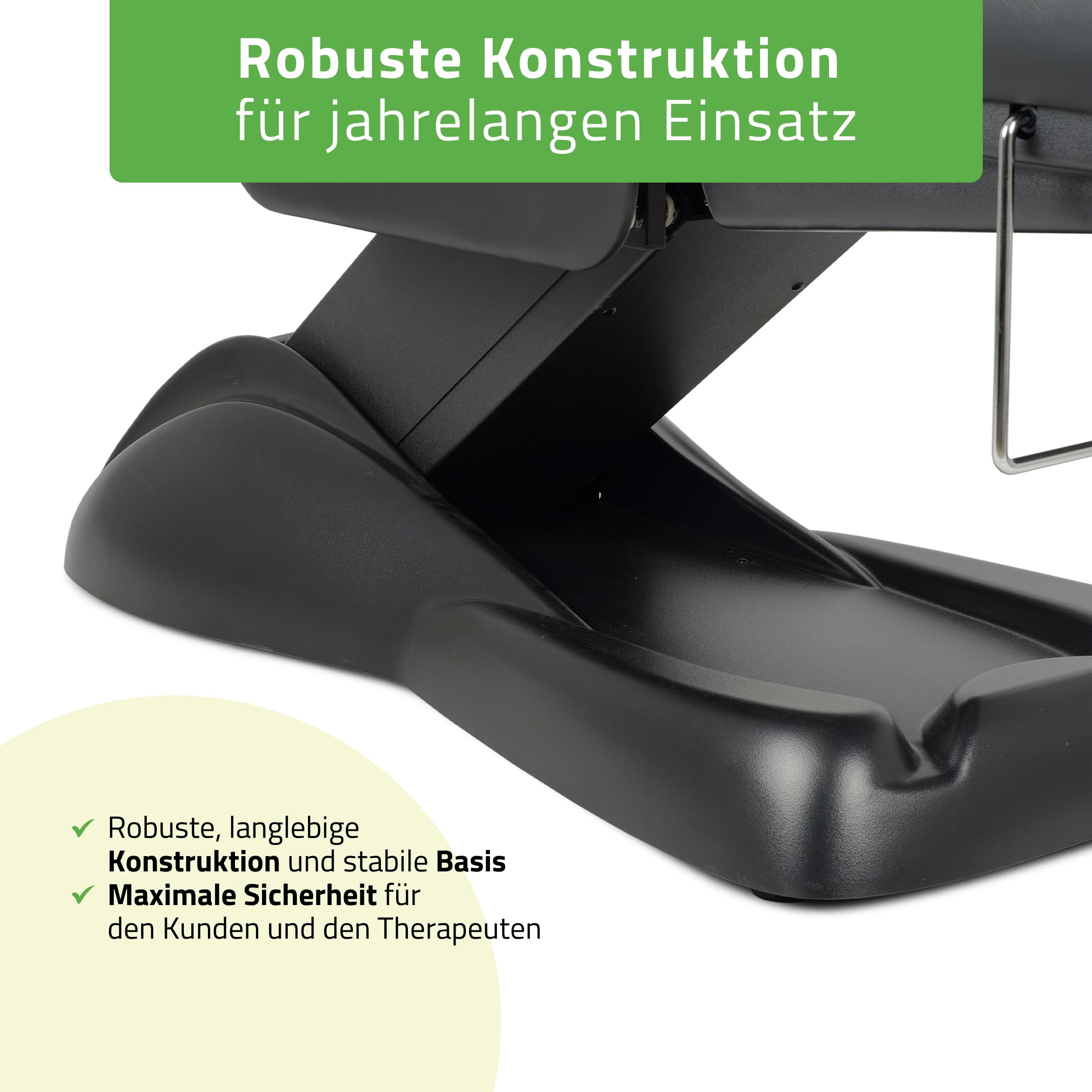 HABYS Leo PRO 4 Elektrische Kosmetikliege, Höhenverstellbarer Kosmetikstuhl | mit Gesichtsöffnung & drehbaren Armlehnen, Beautyliege für Kosmetik, SPA, Massage & Ästhetische Medizin