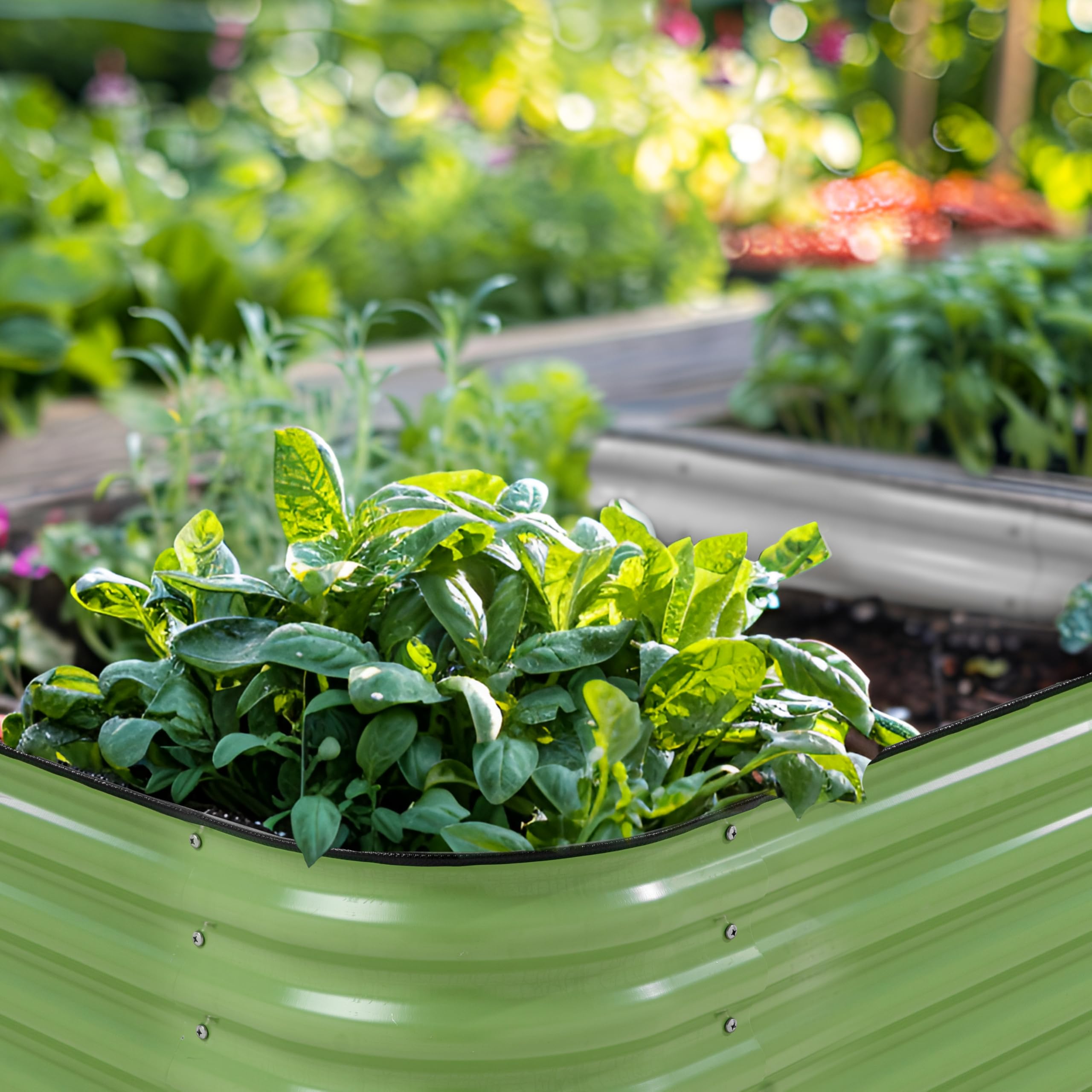 Metal Raised Garden Bed - 9-in-1 Modular Design -7 Metal Raised Garden Bed - 9-in-1 Modular Design -7