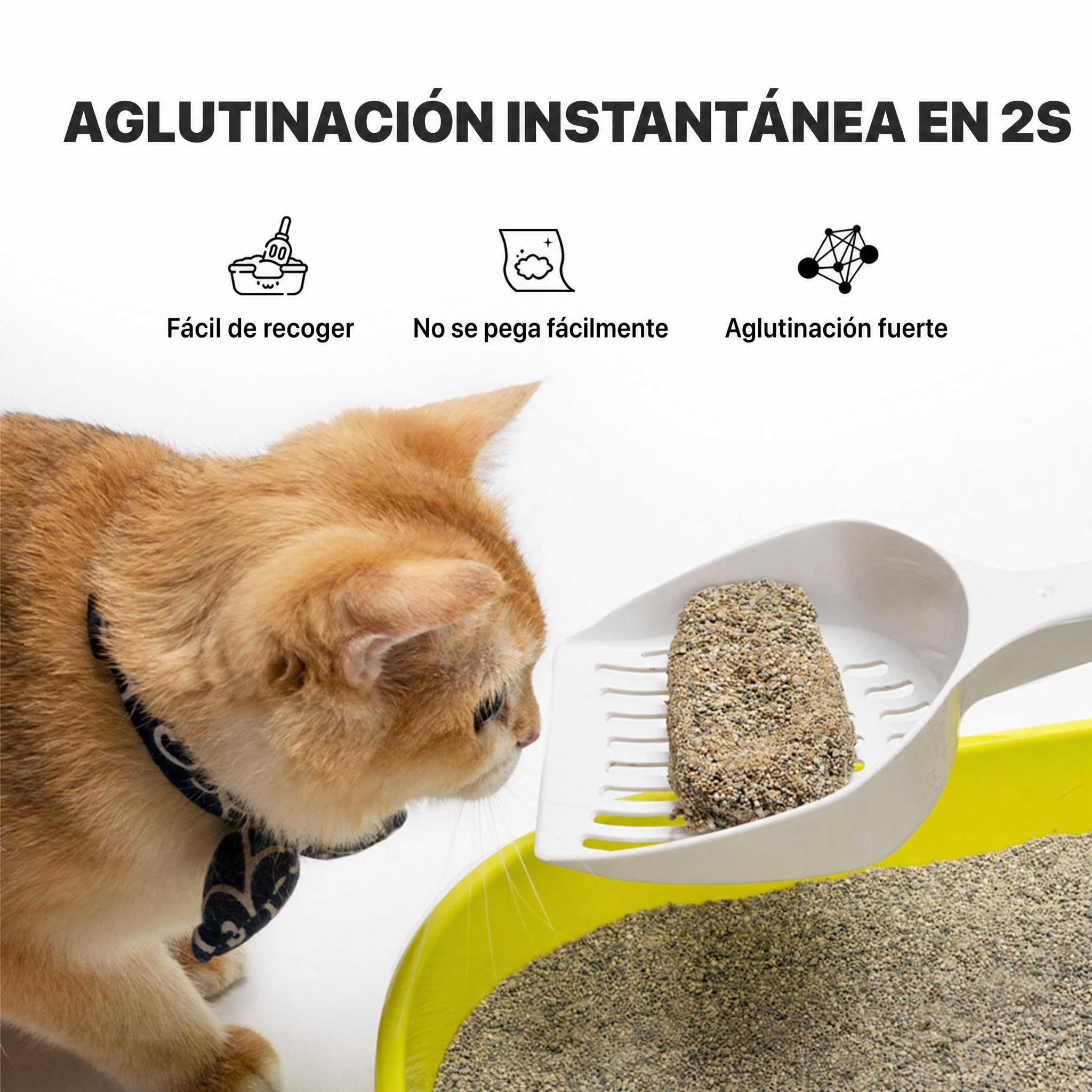 Neakasa Arena Mineral para arenero autolimpiante M1, aglomerante con carbón Activado, 99.9% Libre de Polvo, Control de olores 14 días, aglomeración rápida, Ideal para múltiples Gatos.