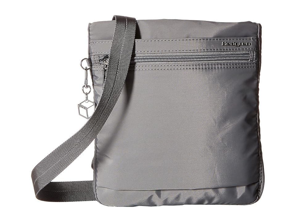 

Hedgren Leonce RFID Shoulder Bag (Titanium) Shoulder Handbags, Metallic