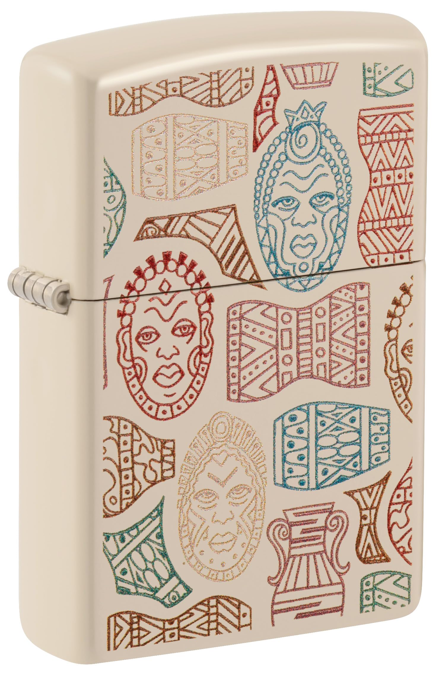 Amazon.com: Zippo Lighter: Tribal Masks - Flat Sand 48527 : Health