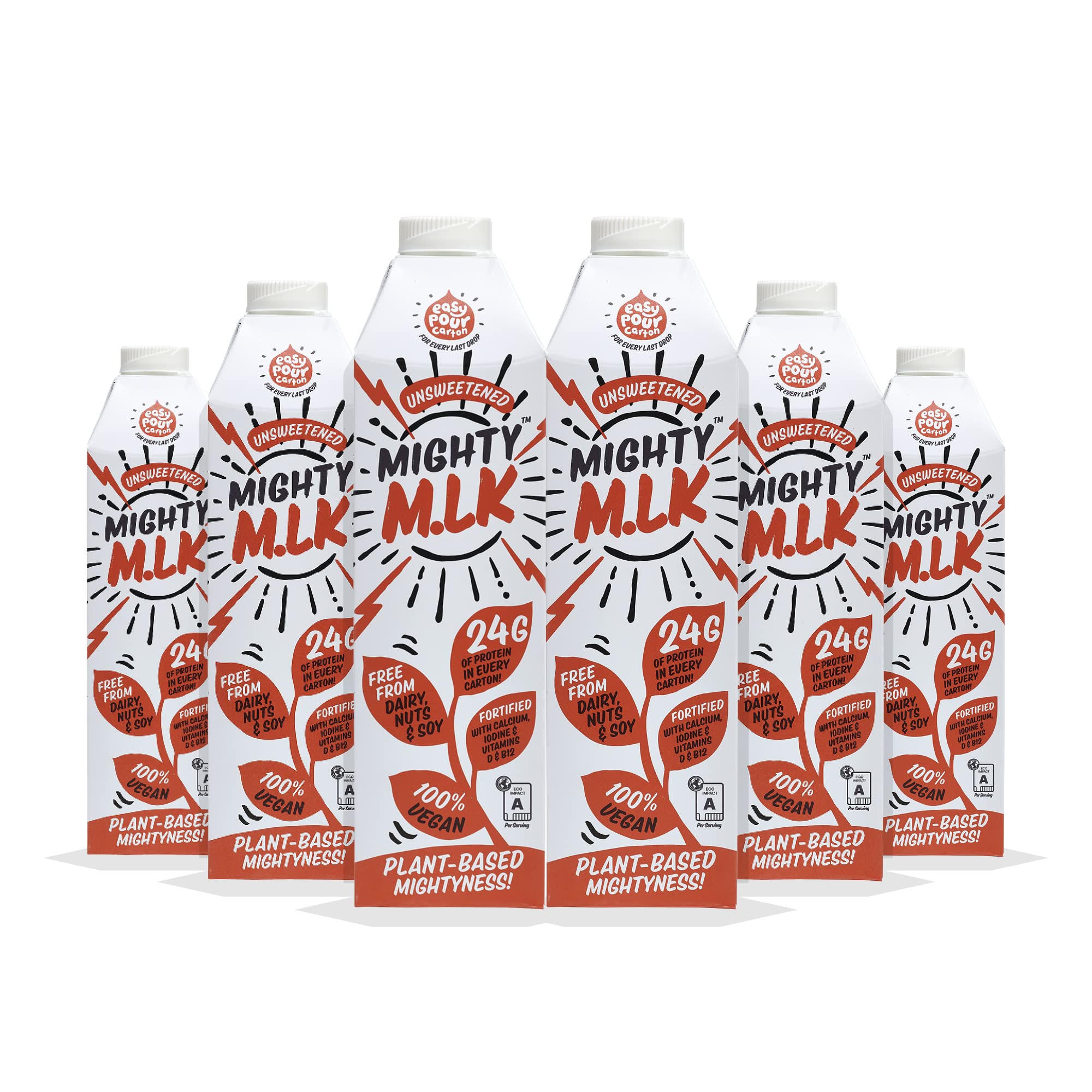 Buy Mighty Pea Unsweetened Milk Vegan, Dairy Free Milk Alternative 1L