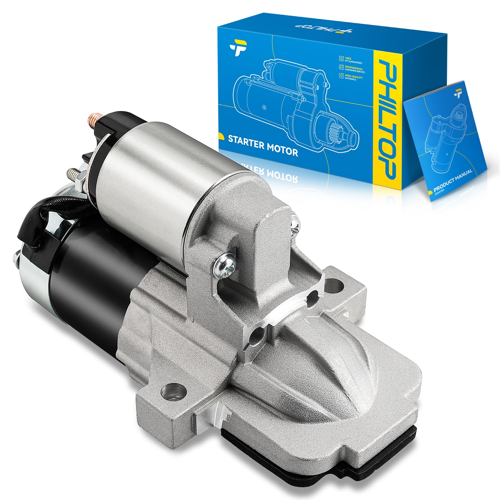 PHILTOP New Starter 19227N 1.4KW Compatible with 2011-2016 Ford Focus 2.0L