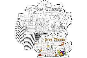 Thanksgiving Coloring Placemats for Kids
