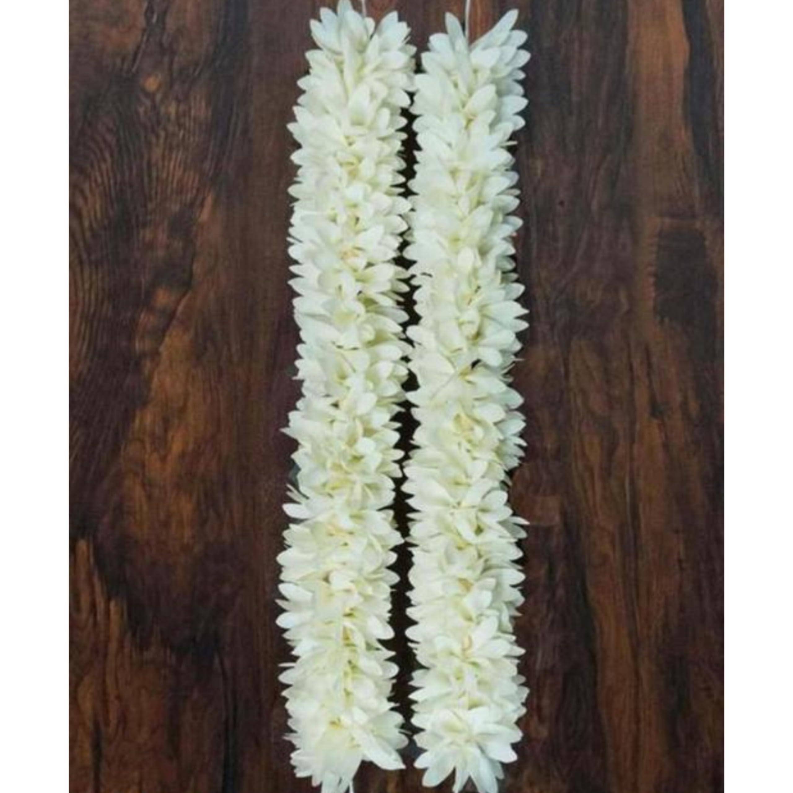 Generic Artificial White Jasmine Flower Hair Accessory, 2 Pack, U-Shape, Traditional Style, Garland Jasmine-image-47