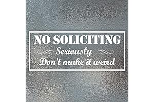WaaHome No Soliciting Window Decal - Keep Unwanted Visitors Away
