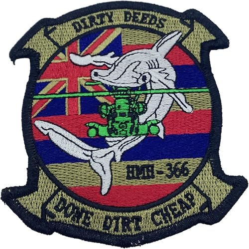 Parche HMH-366 Dirty Deeds - con gancho y bucle