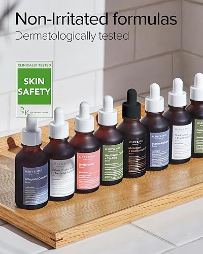 Miniatura 39 de Mary&May Suero de niacinamida Duo Twin Pack (1.0 fl oz x2+Crema para los ojos 0.42 oz) Complejo de 6 péptidos,Centella Asiática,Fruta cítrica Unshiu