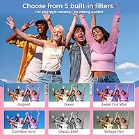 Vista 5 de Mini Keychain Digital Camera, Y2K Pocket-Size Mini Camera, 2MP 1080P Small Camera with 32GB Card, Video Recorder with Long Battery Life for Travel