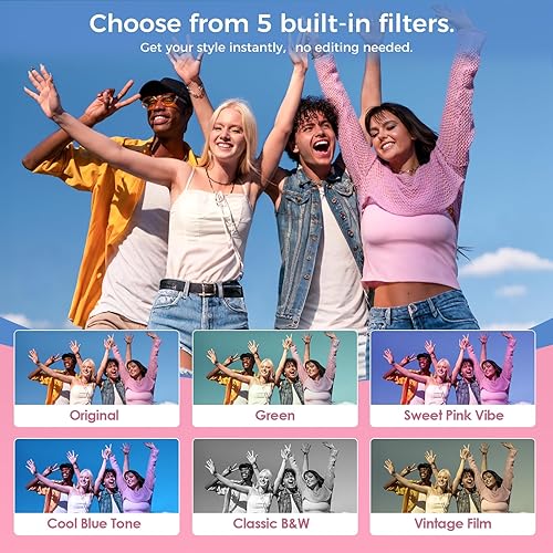 Miniatura 5 de Mini cámara digital con llavero, mini cámara Y2K de tamaño bolsillo, cámara pequeña de 2 MP 1080P con tarjeta de 32 GB, grabadora de video con