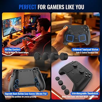 Amazon.com: for Steam Controller 2 2026 Grip Set Thumb Control