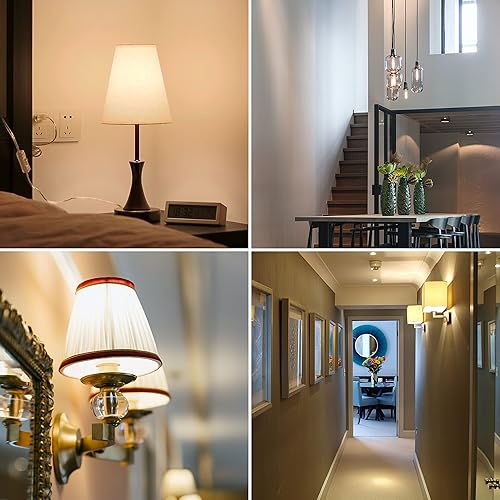 Miniatura 4 de DiCUNO Anillos de collar de pantalla de lámpara E12, base de candelabro roscada E12 E14, reemplazo de enchufe de bloqueo de retenedor, soporte de