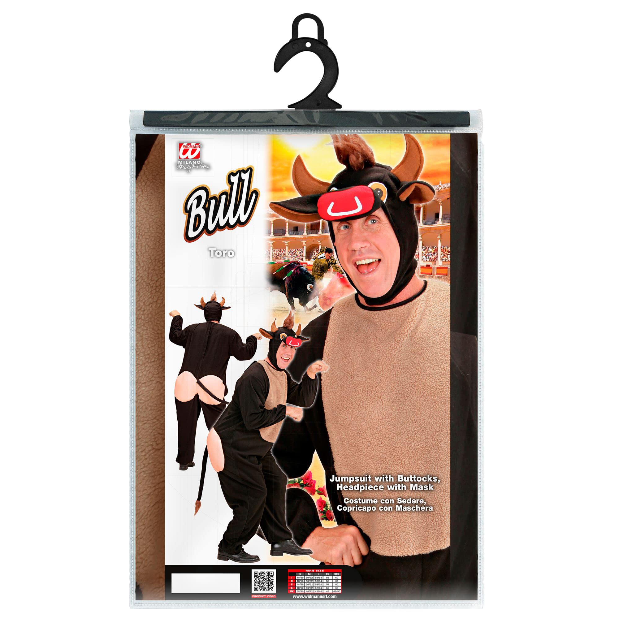 W WIDMANN MILANO Party Fashion - costume toro, costume animale, toro, mucca, costumi in maschera