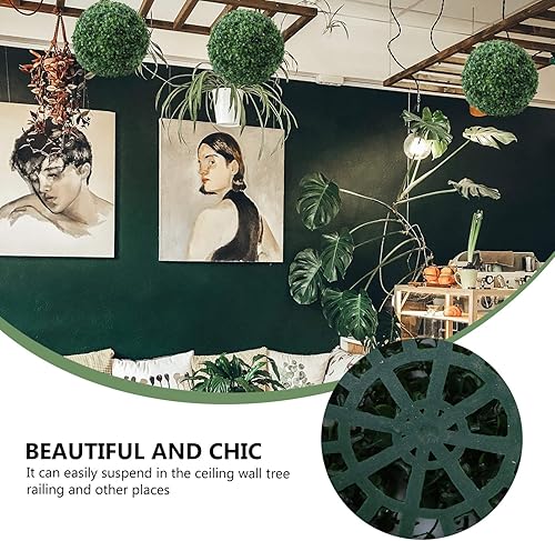 Miniatura 9 de KESYOO Plantas de casa artificiales Topiary  11 bolas decorativas de boj sintético para patio trasero, balcón, jardín, boda, decoración del hogar,