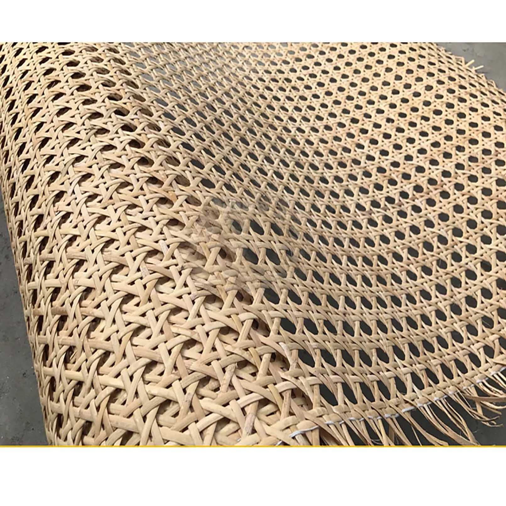 Rollos de ratán Natural Tejido: láminas hexagonales Tejidas de 50 cm x 200 cm (20 Pulgadas x 79 Pulgadas), Material Artesanal ecológico Apto para la confección de Pieles, proyectos de bricol