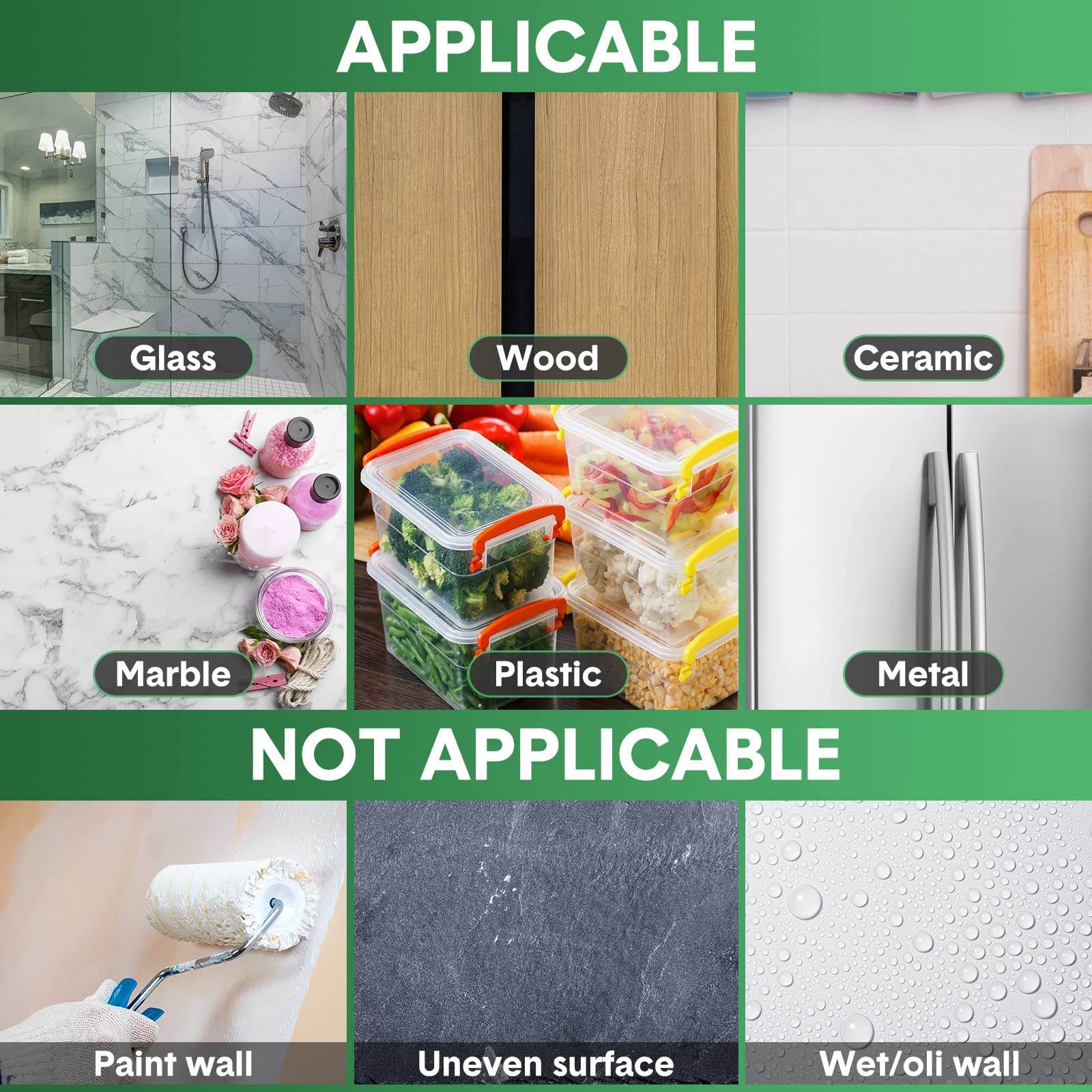 Thenshop 20 rotoli di nastro biadesivo resistente, 1,5 cm + 3 cm in totale 30 m, nastro biadesivo trasparente, fai da te, per pareti, tappeti, foto, poster, decorazioni per feste