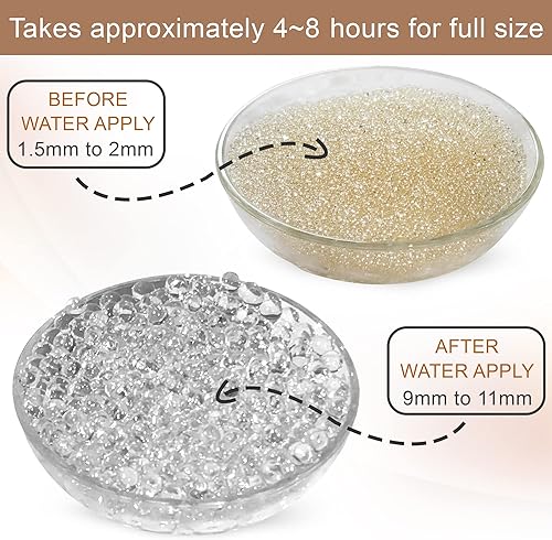 Miniatura 2 de 45000 hidrogel 1.5MM poliacrilato de sodio pequeño cristal transparente suelo gel perlas perlas de agua