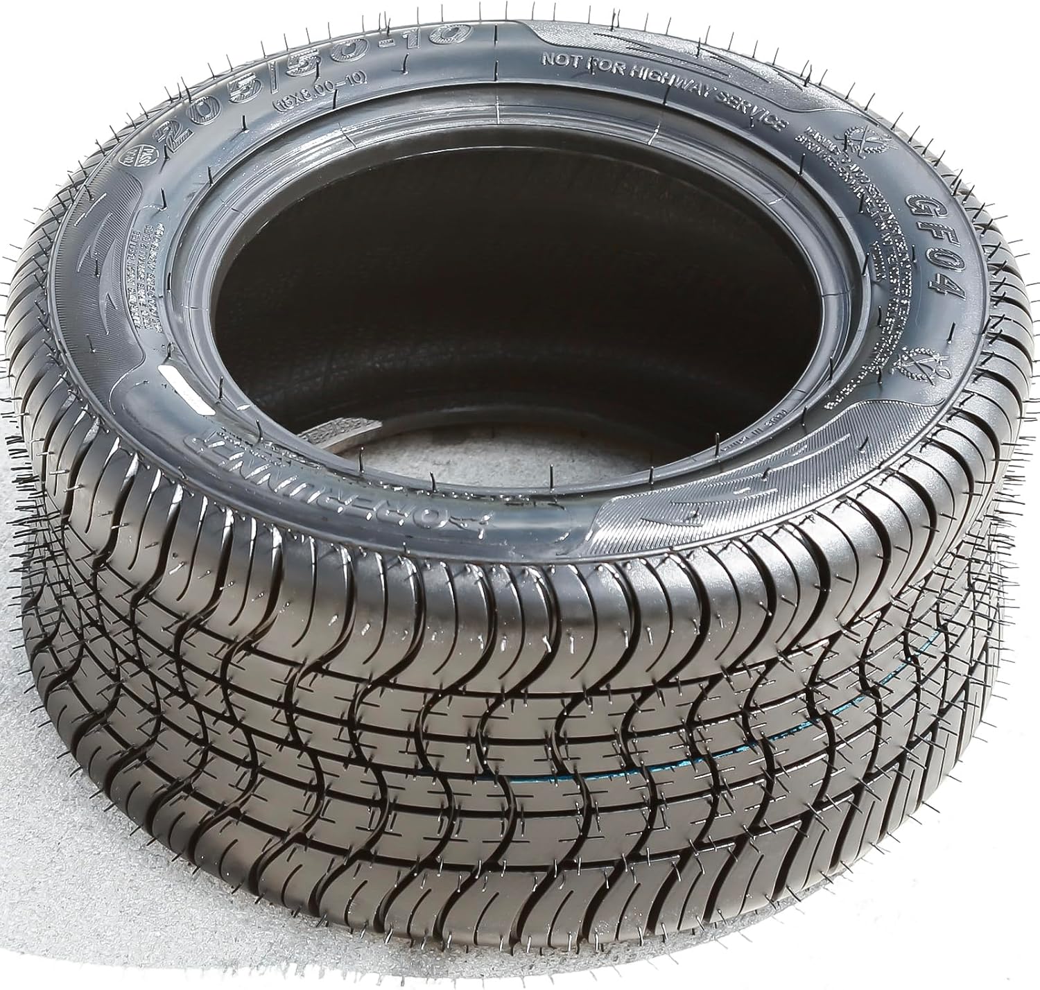 Forerunner GF04 205/50-10 Load Range 4 Ply Golf Cart All-Season BSW Black Side Wall Tire