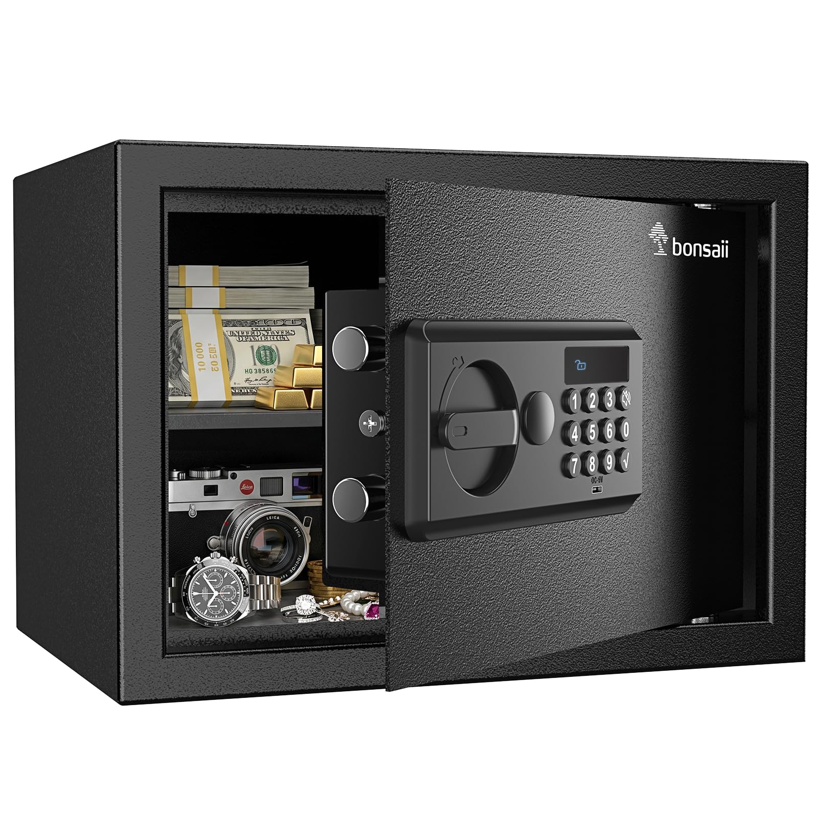 Bonsaii Safe Box with Electronic Keypad for Home Office