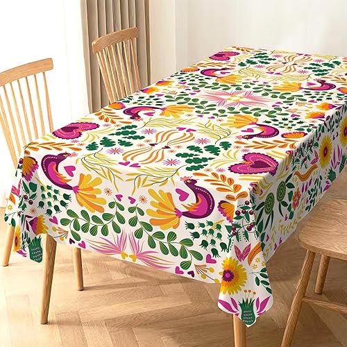 Miniatura 2 de Mantel floral mexicano para decoración del Cinco de Mayo, decoración de fiesta de México Let's Fiesta, decoración del hogar, cocina, comedor, mesa,