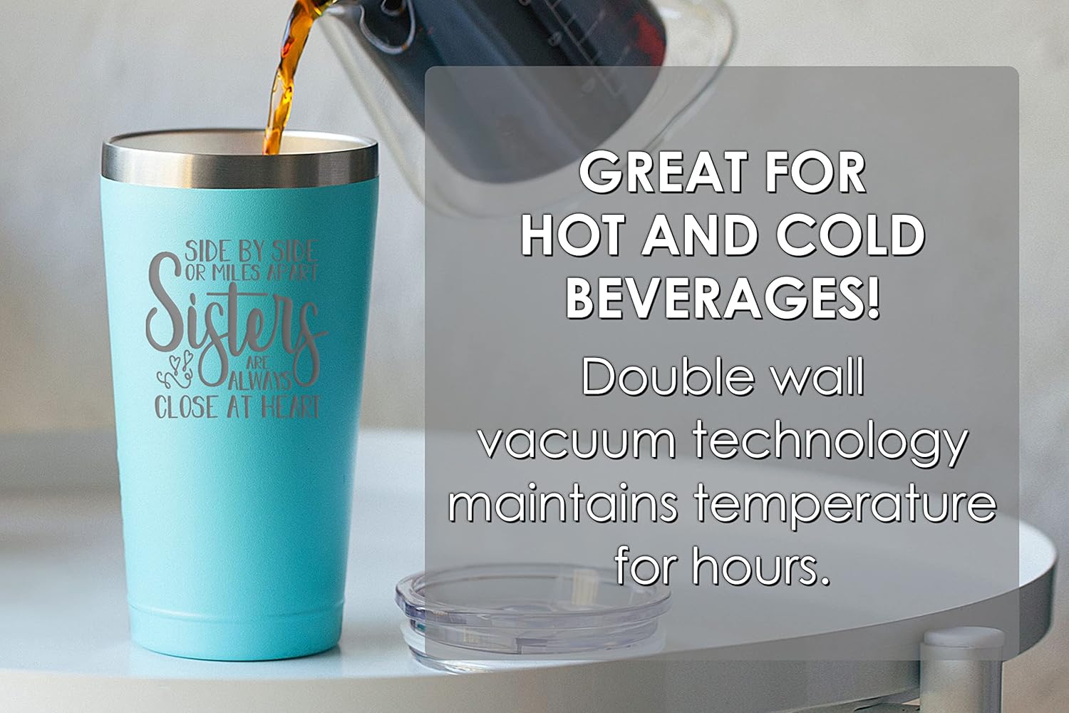 🔥 Hоt Dеаlѕ Sister Birthday Gifts from Sister - Gifts for Sister - Sisters Are Always Close at Heart 16 oz Mint Tumbler - Little Sister, Big Sister Present Ideas from Sister for Birthday Sister Christmas Gifts 🔥 Sister Birthday Gifts from Sister - Gifts for Sister - Sisters Are Always Close at Heart 16 oz Mint Tumbler - Little Sister, Big Sister Present Ideas from Sister for Birthday Sister Christmas Gifts