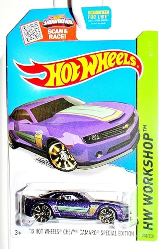 Hot Wheels, 2015 HW Workshop, '13 Hot Wheels Chevy Camaro Edición Especial [Púrpura] 232/250