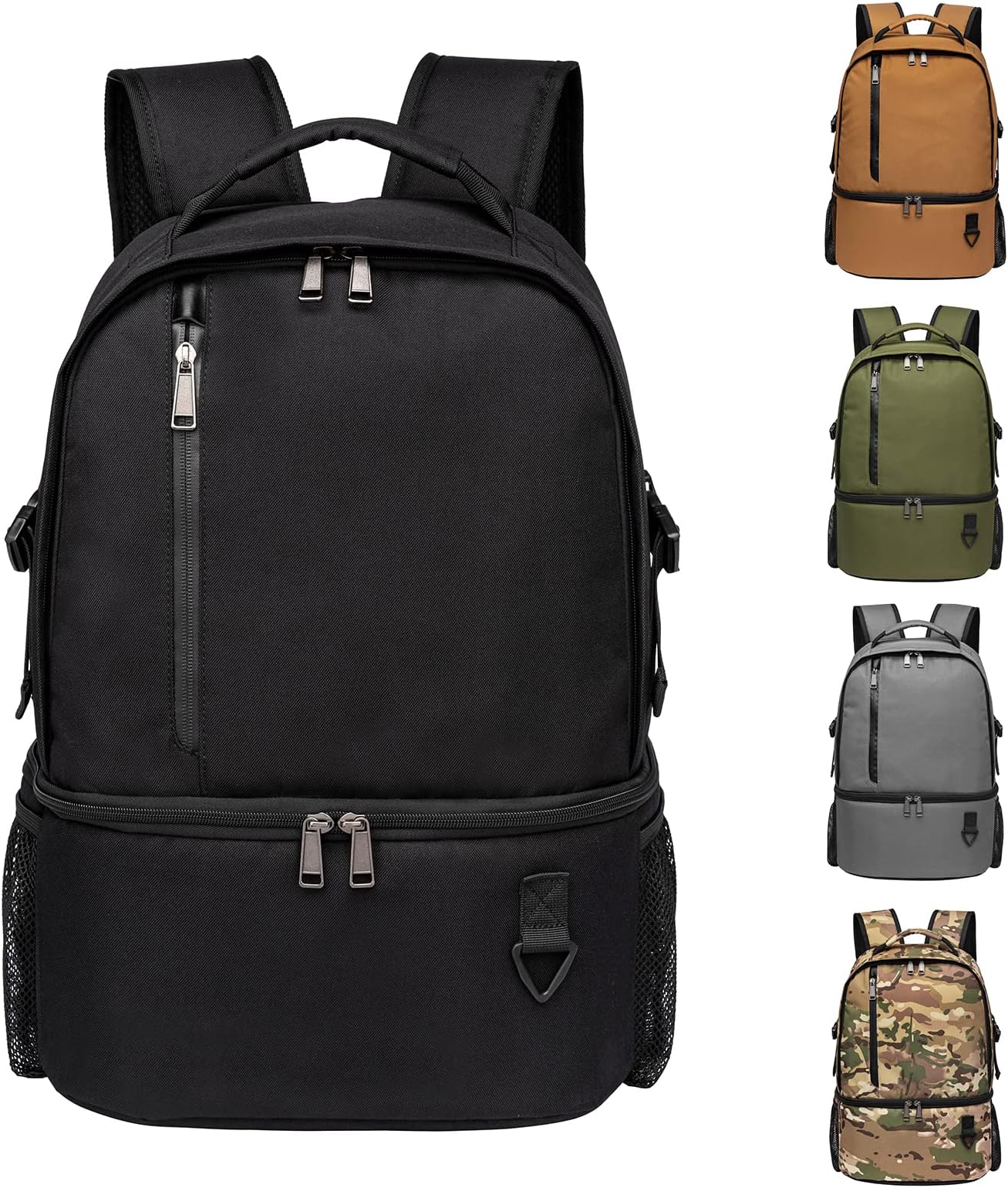 – Insulated Cooler Backpack 28L Leakproof Small Cool Bag Rucksack Double Deck Bottom Thermal Compartment 16 Cans Picnic Backpack for Lunch, Beach, Camping