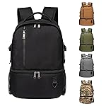 TUGUAN Insulated Cooler Backpack 38/42 Cans Double Deck Leakproof Lightweight Soft Lunch Backpack Small Cooler Bag Beach Picnic, Black