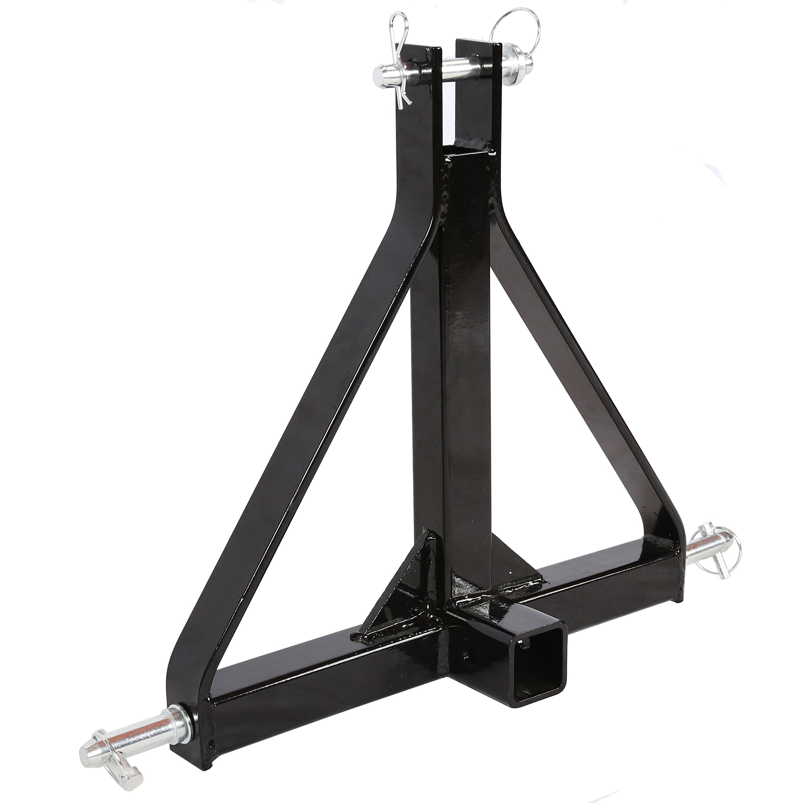 7BLACKSMITH 3 Point 2" Receiver Trailer Hitch Category 1 Tractor Tow Drawbar Adapter for BX Kubota, John Deere, LM25H WLM Tractor, NorTrac, Kioti, Yanmar, Cat