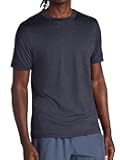 Mens Everyday Basic Crewneck Top, Standard Fit, Stretch Midweight Material
