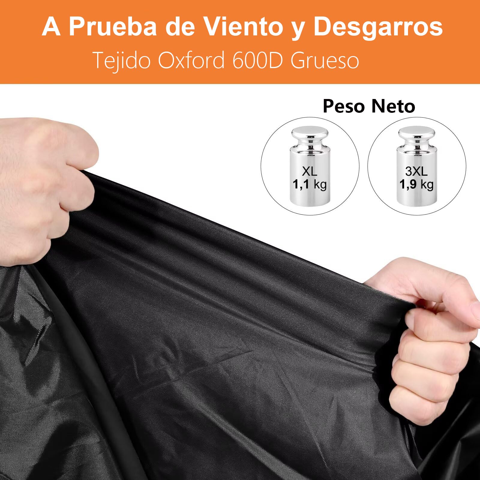 COTOP Funda protectora de autocaravana para bicicletas, funda bicicleta 600D impermeable para transporte, robusta funda de bicicleta Oxford portabicicletas trasera